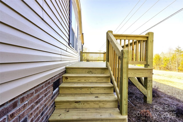 view of staircase