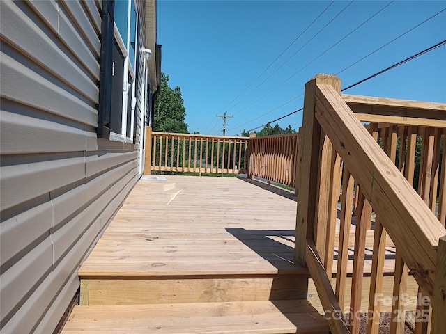 1245 Cleveland Ave, Grover, NC 28073 - view of deck