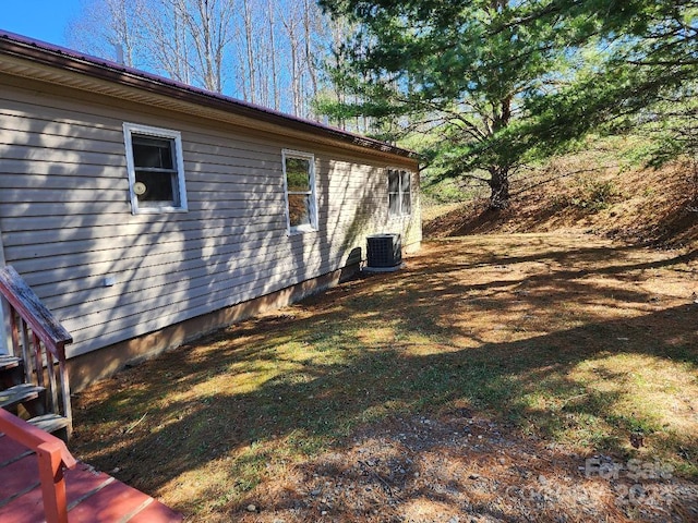 view of property exterior featuring cooling unit