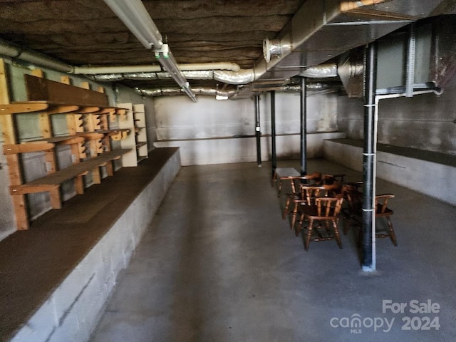 view of basement