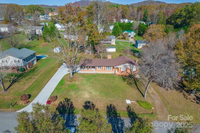 birds eye view of property