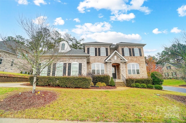 view of front of house with a front yard