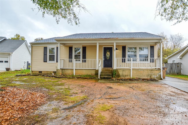 bungalow with a porch