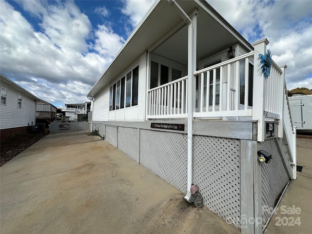 view of side of property