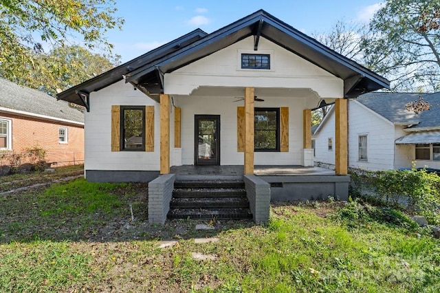 view of front facade with a porch