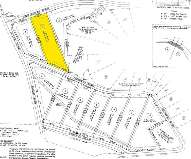 LOT2 Hudson Rd, Summerton SC, 29148 land for sale