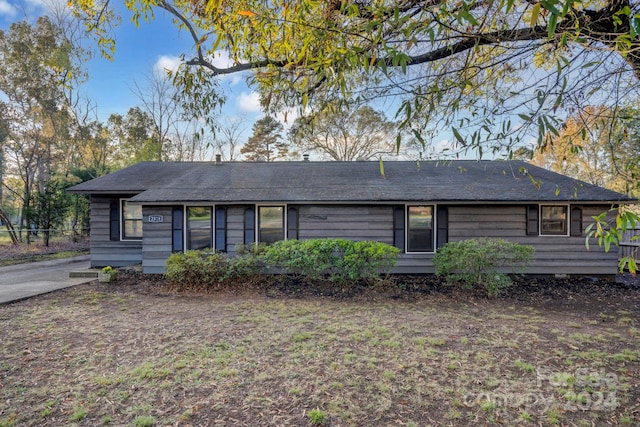 view of ranch-style house