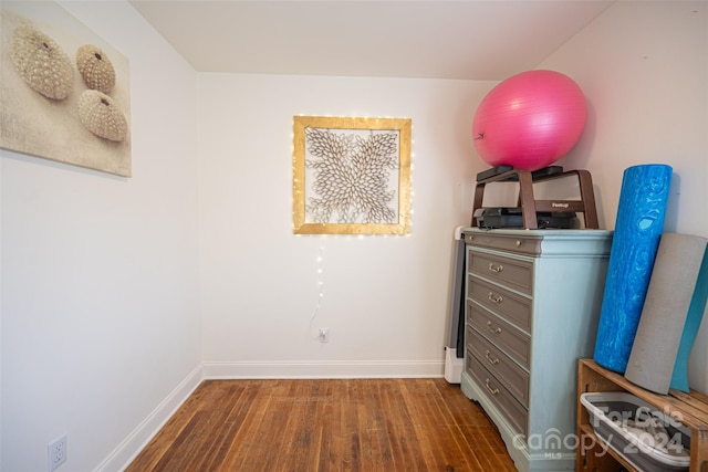 interior space with wood-type flooring