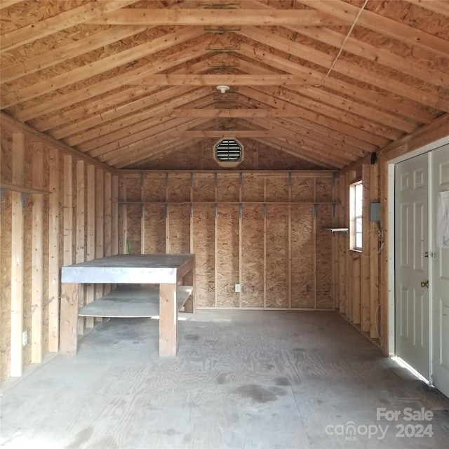 view of storage room