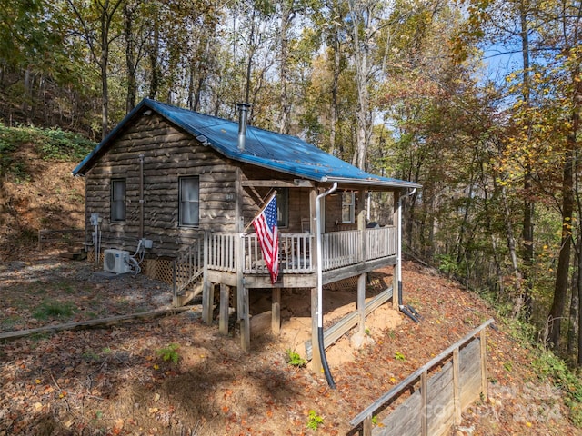 exterior space with covered porch