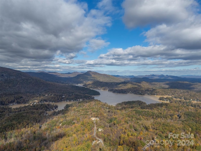 property view of mountains with a water view