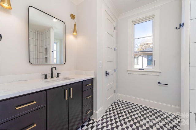 bathroom with vanity