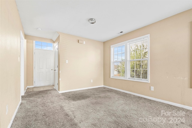 view of carpeted empty room