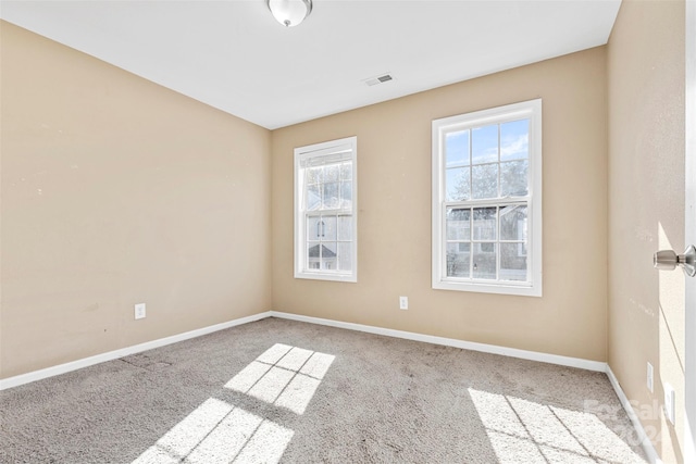 view of carpeted empty room