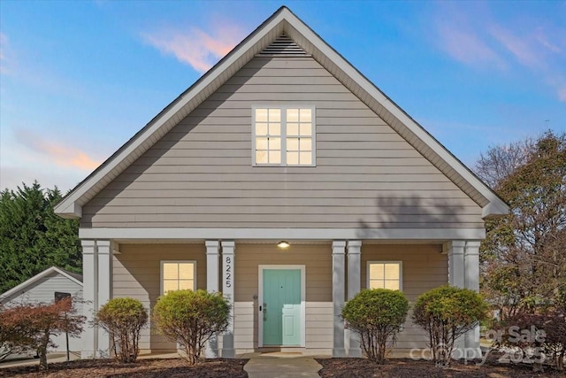 8225 Ballymore Ct, Huntersville, NC 28078 - view of front of house featuring a porch