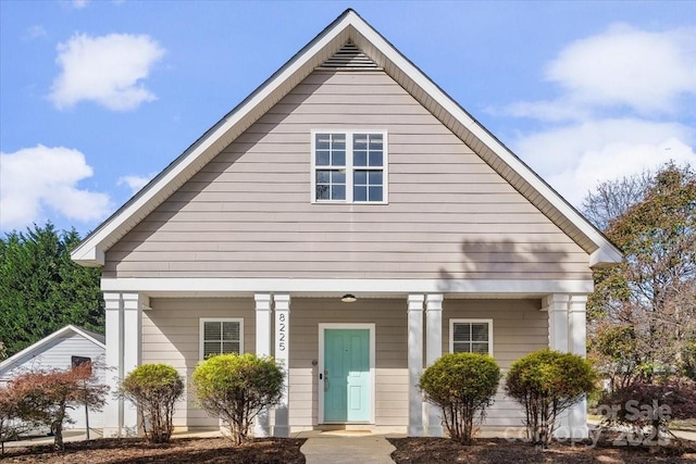 8225 Ballymore Ct, Huntersville, NC 28078 - view of front facade with a porch