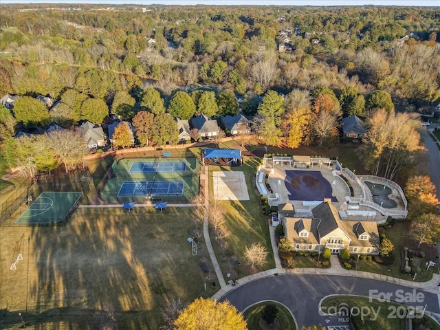 8225 Ballymore Ct, Huntersville, NC 28078 - aerial view of a heavily wooded area
