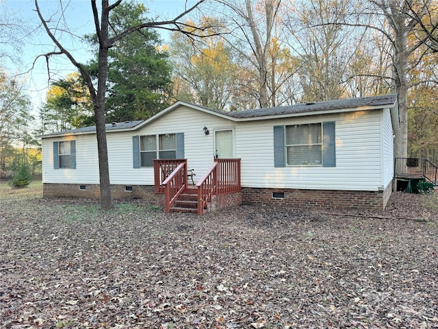 view of manufactured / mobile home