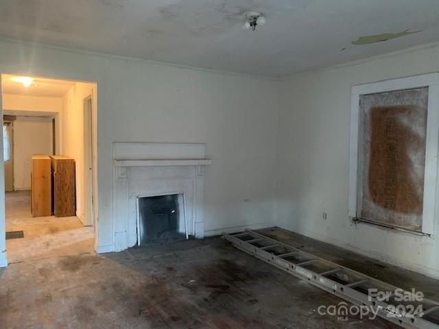 view of unfurnished living room