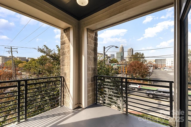 view of balcony