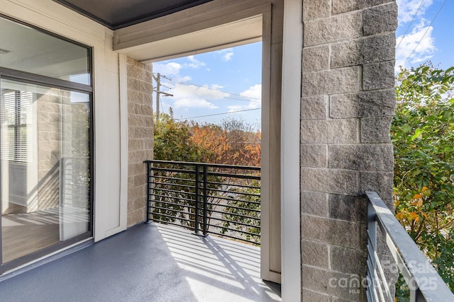 view of balcony