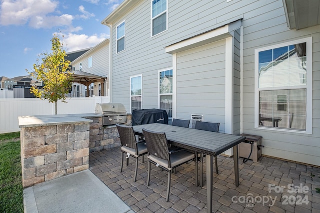 view of patio / terrace featuring area for grilling