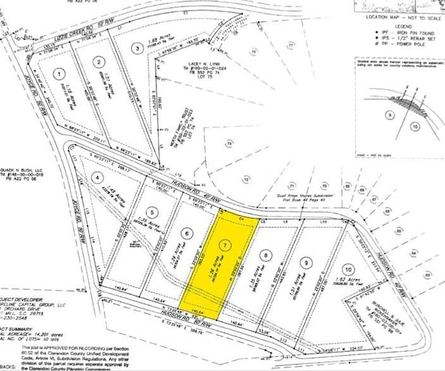 LOT7 Hudson Rd, Summerton SC, 29148 land for sale