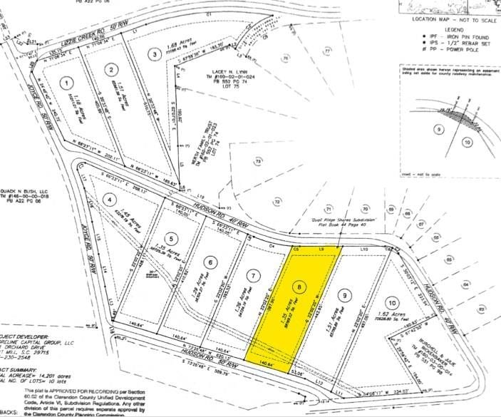 LOT8 Hudson Rd, Summerton, SC 29148