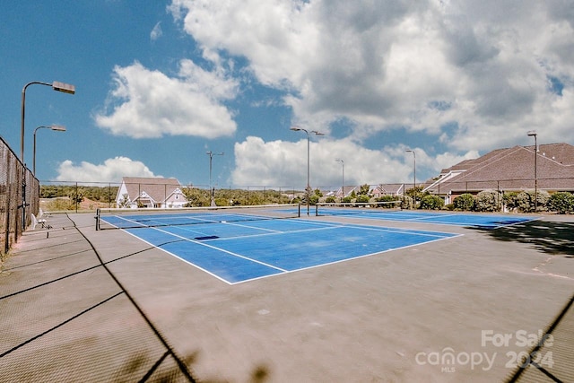 view of tennis court