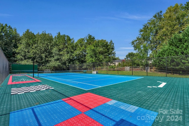 view of sport court