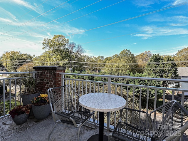 view of balcony