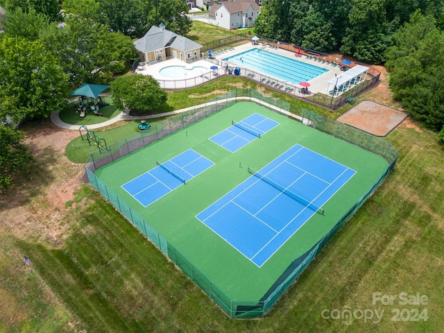 birds eye view of property