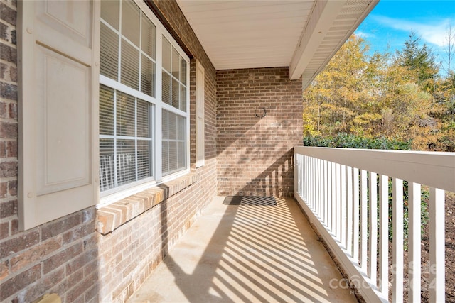 view of balcony