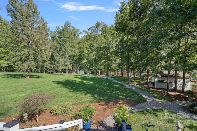 surrounding community featuring a lawn