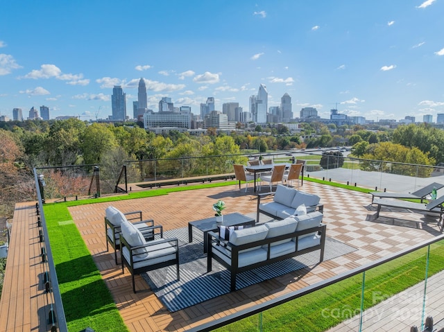 view of patio / terrace with outdoor lounge area