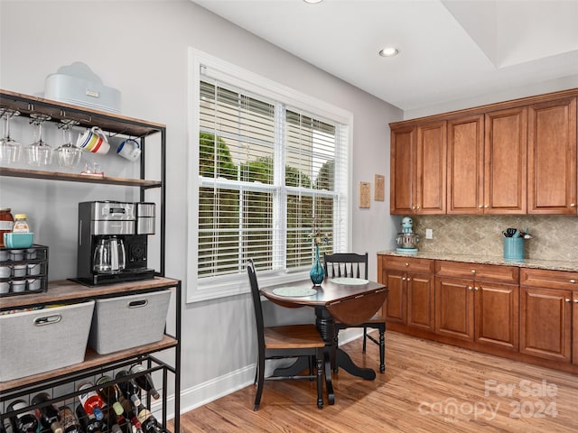 dining room featuring light hardwood / wood-style flooring