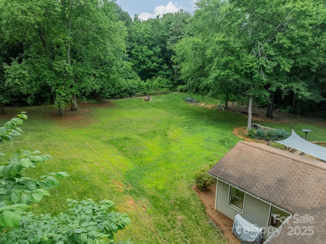 2109 Rock Springs Cir, Denver, NC 28037 - view of green lawn with a forest view