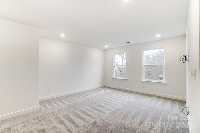 view of carpeted empty room