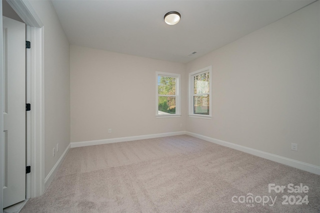 view of carpeted empty room