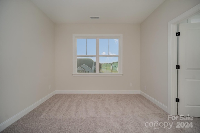 empty room with light carpet