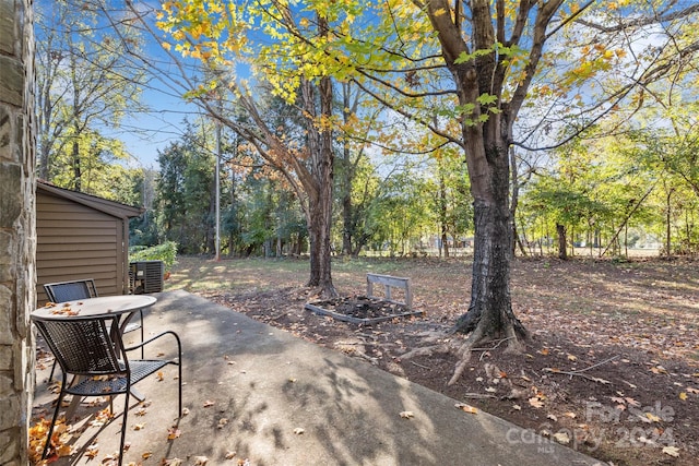 view of patio / terrace featuring central AC unit