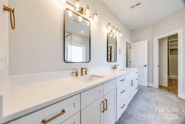 bathroom featuring vanity