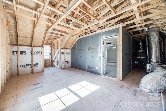 view of attic