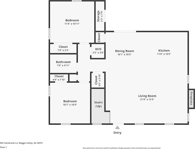 593 Twinbrook Ln, Maggie Valley, NC 28751 - property floor plan