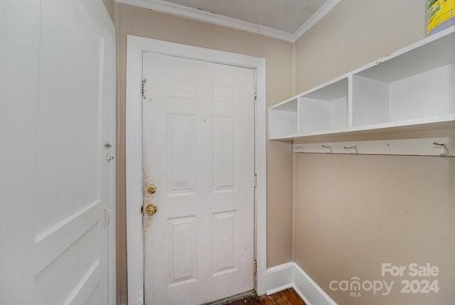 doorway with ornamental molding