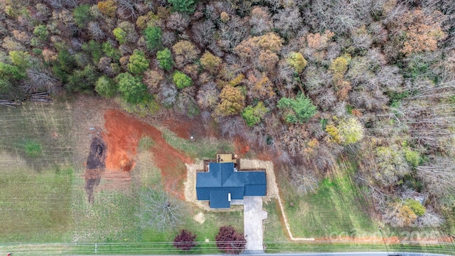 bird's eye view featuring a rural view