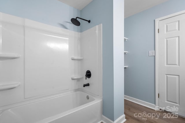 bathroom featuring shower / washtub combination