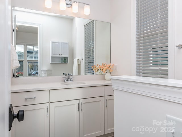 bathroom featuring vanity