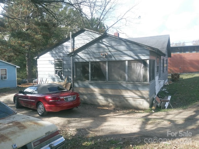 view of front of home