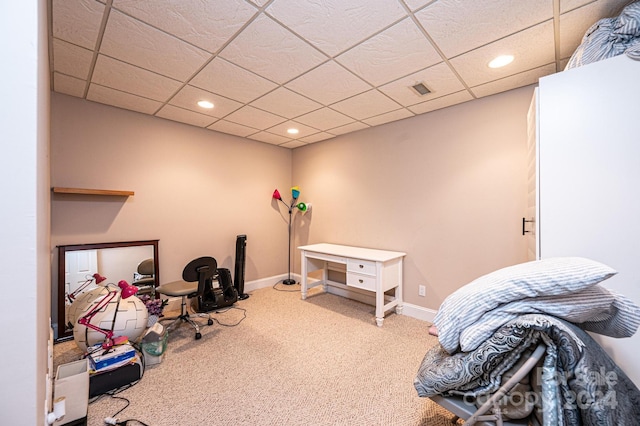 miscellaneous room featuring carpet flooring